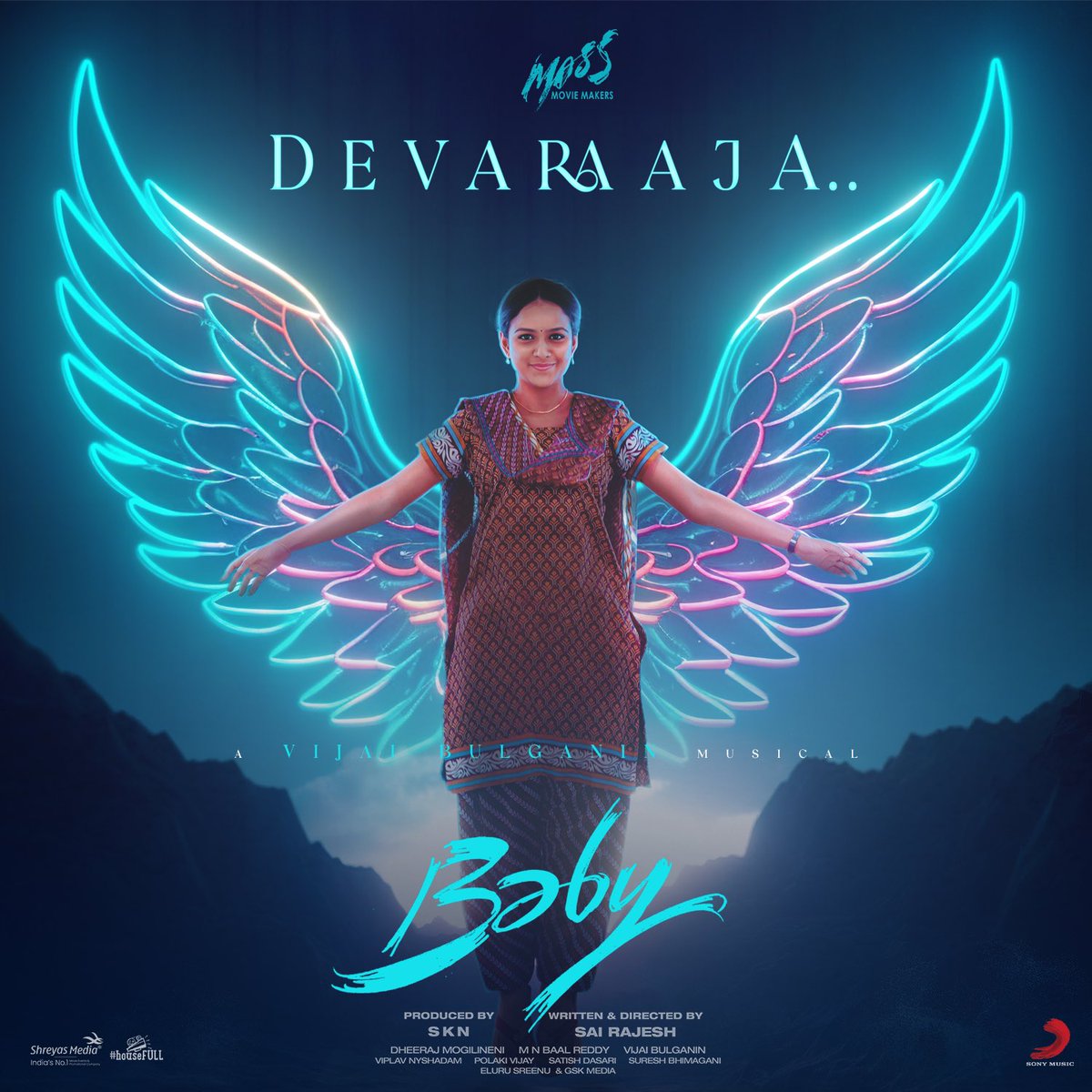 SonyMusicSouth's tweet photo. The ✨scintillating✨ #DevaRaaja from #BabyTheMovie is now LIVE 🔗❤️ https://t.co/3nxWrIK4hH

A @VijaiBulganin Musical 🎶 

#AryaDayal 
@ananddeverkonda @viraj_ashwin @iamvaishnavi04 @sairazesh @SKNonline @DirectorMaruthi @MassMovieMakers https://t.co/YMuyk0SiVX