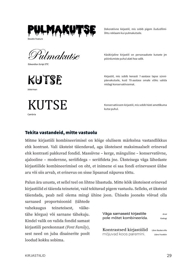 Liis Saare käsiraamat “Graafilise disaini näpunäited – abiks algajale kujundajale” (2021). torekirjastus.ee/pood/liis-saar…