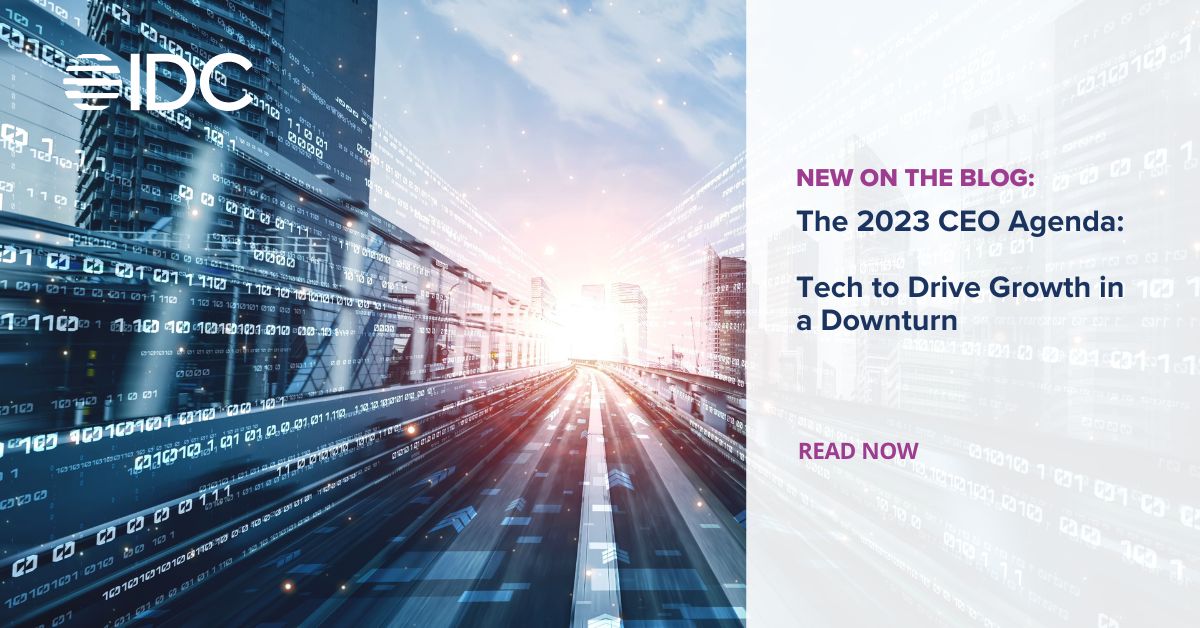 IDC's tweet photo. We collected feedback from 395 CEOs across the globe to help tech vendors understand risks, spending priorities, and expectations from the role of the CIO and technology partners. https://t.co/V0hGrgdY1G

#ceopriorities #techstrategies https://t.co/Iy5Oe7am8H