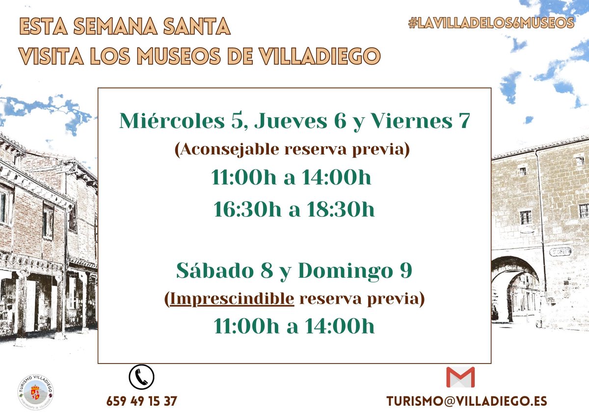 🟦🟥 ESTA SEMANA SANTA VISITA LOS SEIS MUSEOS DE VILLADIEGO 🟨🟩

#lavilladelos6museos
#villadiego