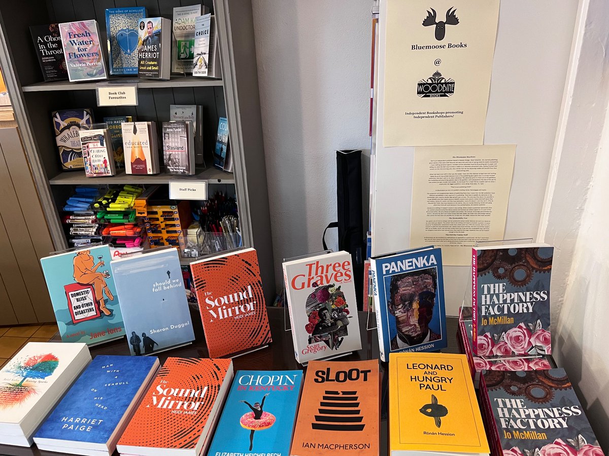 Pollyvk's tweet image. Indie Bookshops supporting Indie Publishers 🤓📖📚 @Ofmooseandmen @WoodbineBooks