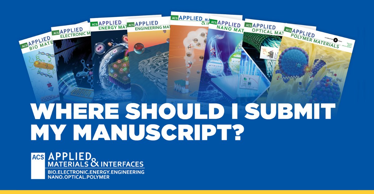 ACS_AMI's tweet photo. ❗ ACS Publications is pleased to re-launch the "Where to Publish?" tool. This quick questionnaire will help you identify which journals' scope is the best fit for your work within the ACS Applied Materials portfolio. #ACSAMI 
Take the questionaire 👉 https://t.co/bqxeuhYE09 https://t.co/Rf87ObiAY4