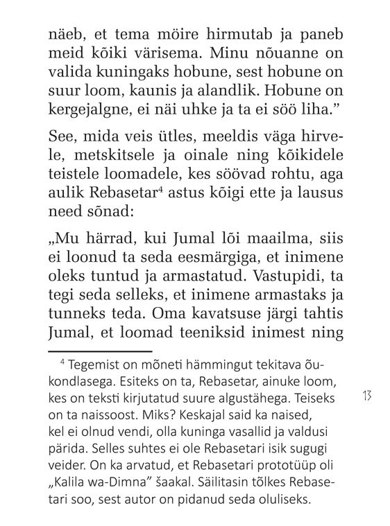 Ramon Llulli ajalooline jutustus “Loomade raamat” (Piret Kivi tõlge 13. sajandi katalaani keelest) (2022). torekirjastus.ee/pood/loomade_r…