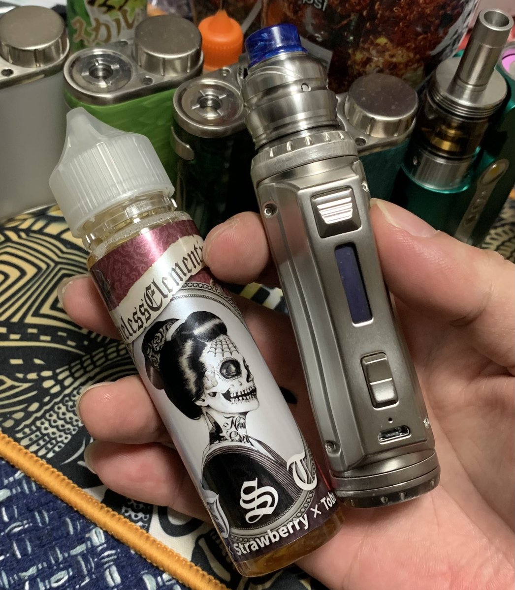 bouncer0616's tweet image. テイスティング💭

Mod: COLD STEEL 100

Atomizer: 龍神RDA
Setting:
Kanthal A1 24g
ID3.0mm 6.5wrap micro
0.68Ω Hack Cotton 鬼缶

Liquid:
Nameless Element
JST(Jamie x Strawberry x Tobacco)

#vape #namelesselement
#ハンチェ