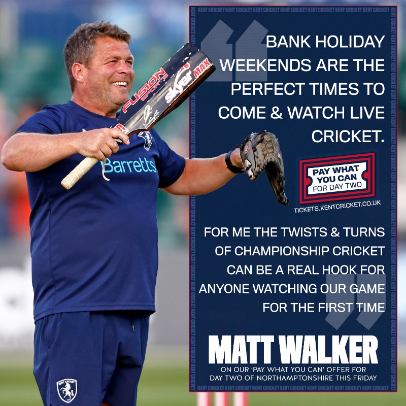 KentCricket's tweet photo. 🎟️ Get your Good Friday tickets now from 𝐉𝐮𝐬𝐭 £𝟏: https://t.co/znexSZxCLk