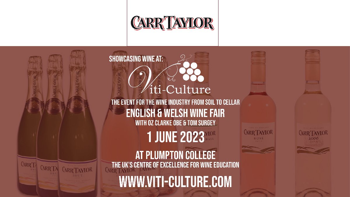 We are pleased to announce that CARR TAYLOR WINES LIMITED <a href="/CTWines/">Carr Taylor Wines</a> are showcasing their wines at the English and Welsh Wine Fair at this year's Viti-Culture event! 🥂
More event info at viti-culture.com
#winetasting #wineevent #englishwine #viticulture #sussexvineyards