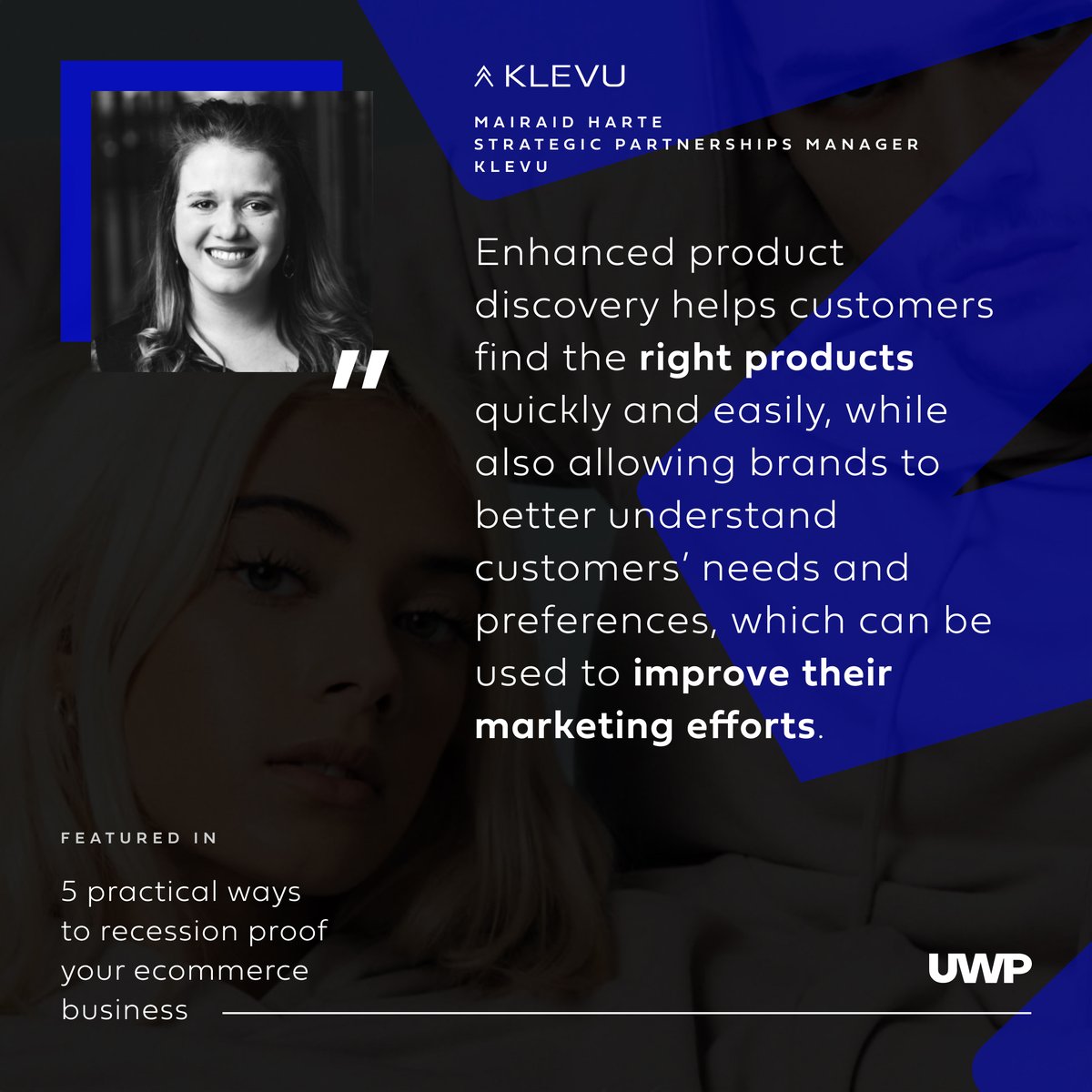 #AI tools can create more personalised customer experiences that drive conversions ✅ Learn about how they can help you #recession proof your business in our latest ebook 👉 underwaterpistol.com/pages/recessio…

🎤 ft. Mairaid Harte from <a href="/KlevuAI/">Klevu</a>