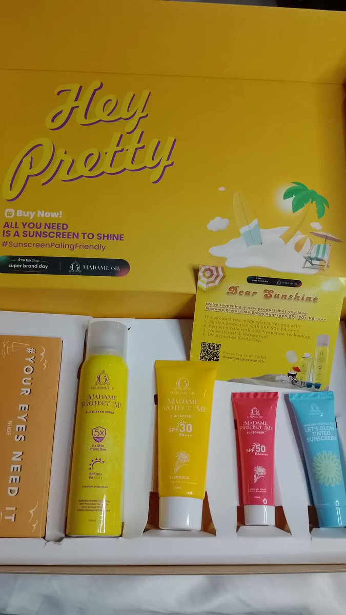 yiesyah1's tweet photo. Dapet hampers dari madame gie😍💌 thanks you @madamegie_ 🫶🏻
#SunscreenPalingFriendly https://t.co/v7e8sqsjU8