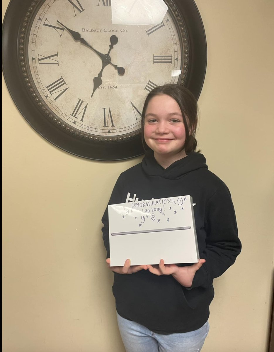 We are sailing through our adventure to earn as many books as possible for our students, and we’re having fun along the way. Today, we announced the winner of the iPad!
Congratulations , Lila Long!

#ChickasawChampions #OBPride #TeamDCS #bookblast
