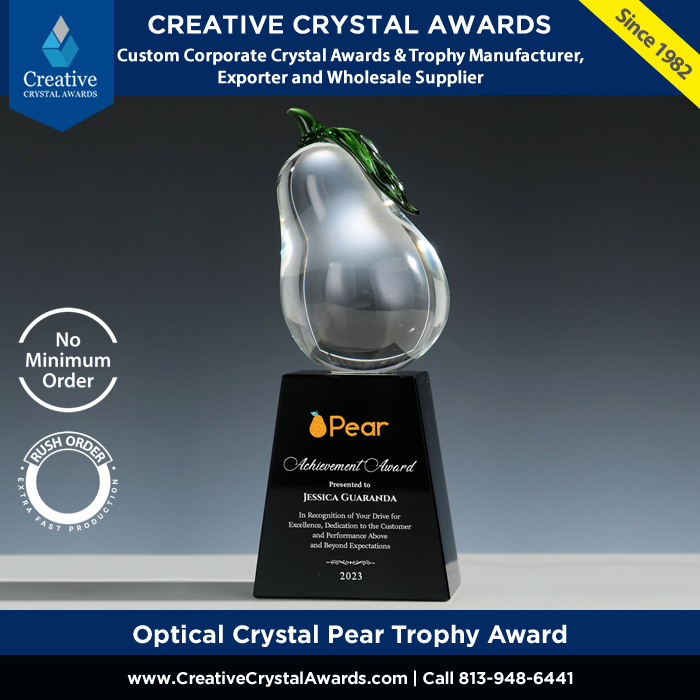 This Crystal #Pear Award is an impressive recognition #award great for wide range of employee recognition #awards ceremony or #corporateawards event. creativecrystalawards.com/product/crysta…

#fruit #pearfruit #pearshape #crystalpear #pearapple #peartheme #crystalaward #trophy #customawards