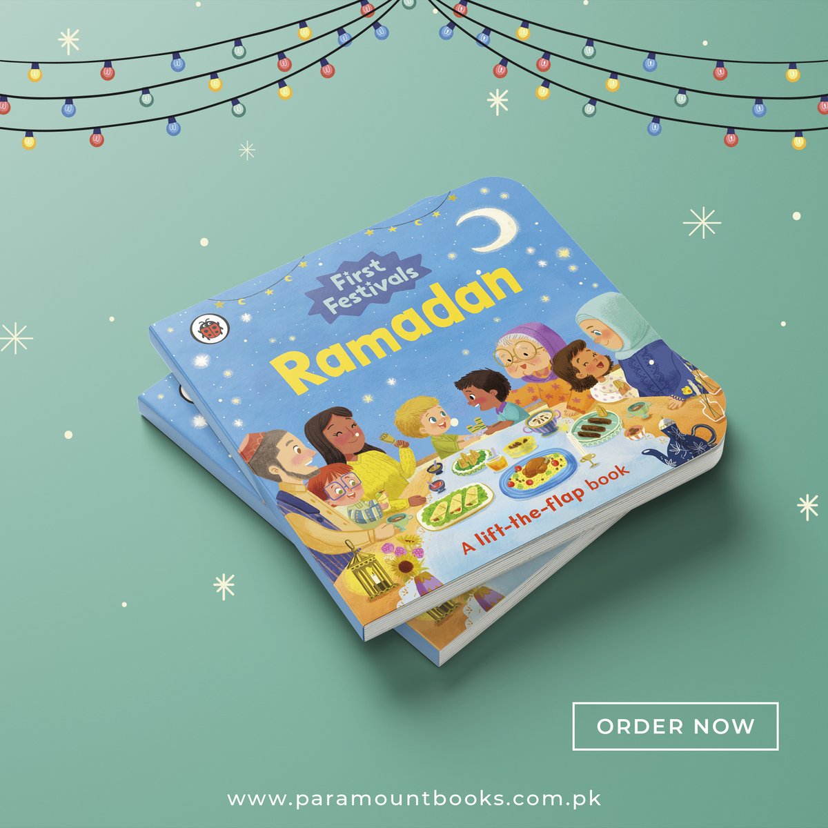 ParamountB's tweet image. 𝑭𝒊𝒓𝒔𝒕 𝑭𝒆𝒔𝒕𝒊𝒗𝒂𝒍 𝑹𝒂𝒎𝒂𝒅𝒂𝒏 
𝑺𝒉𝒐𝒑 𝑵𝒐𝒘:paramountbooks.com.pk/.../first-fest…
#RamadanCelebration #InteractiveBook #LiftTheFlap #ChildrensBook #Traditions #ImportanceOfRamadan #Illustrations #EidPresents #Mosque #Moon #IslamicCulture #TeachKids #JoyOfRamadan
