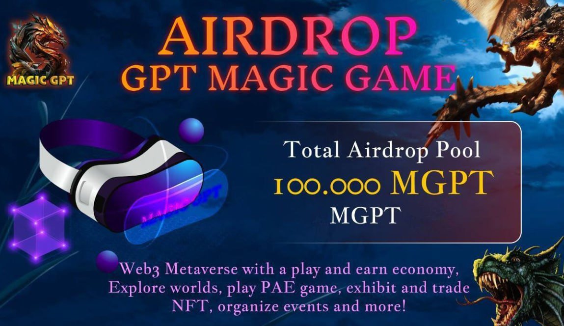 New #airdrop: MagicGPT (Random 5000) Reward: 15 MGPT (~$10) News: CoinSult Distribution time: April 20th 🔗Airdrop Link: t.me/MagicGPTAirdro…