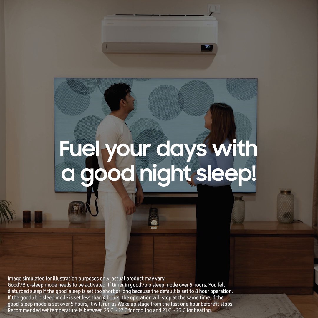 Samsung India on Twitter "Wake up fresh and happy with Good Sleep mode