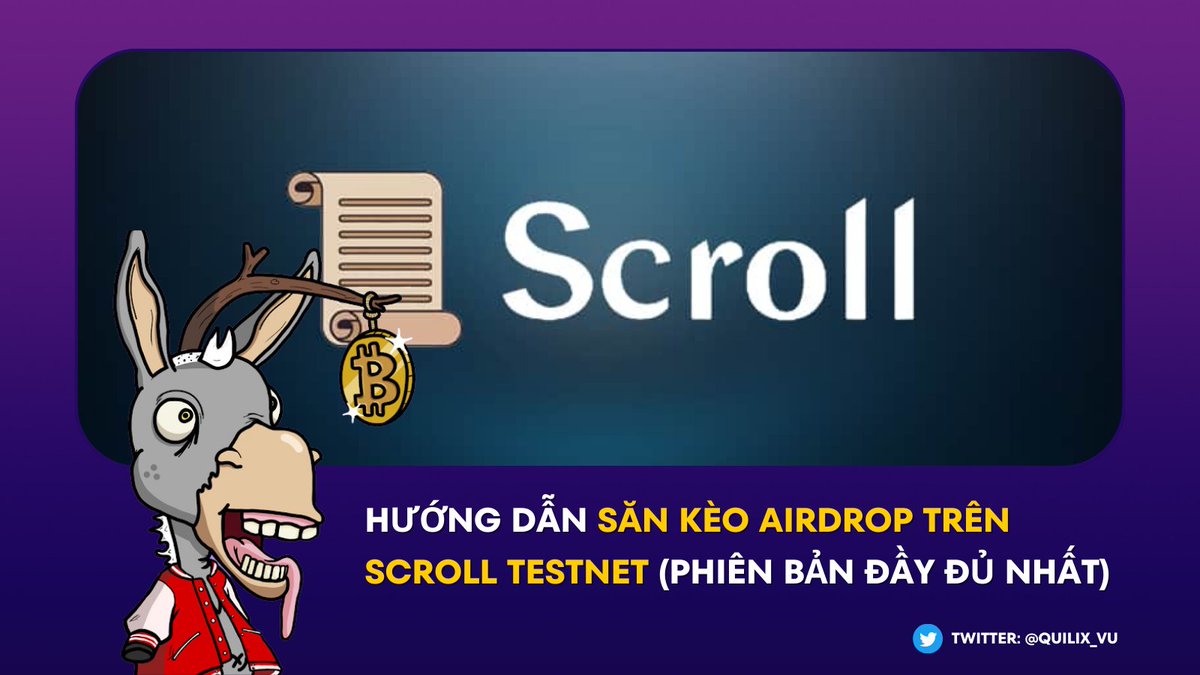 Hướng Dẫn Săn Kèo Airdrop trên Scroll Testnet (Phiên Bản Đầy Đủ Nhất) 💥💥

⏩ Mình sẽ hướng dẫn anh em cách săn kèo Airdrop từ dự án Scroll đang được FOMO và cũng là đối thủ cạnh tranh trực tiếp với zkSync.

✅ Retweet nha anh em!

Xem hướng dẫn 👇👇