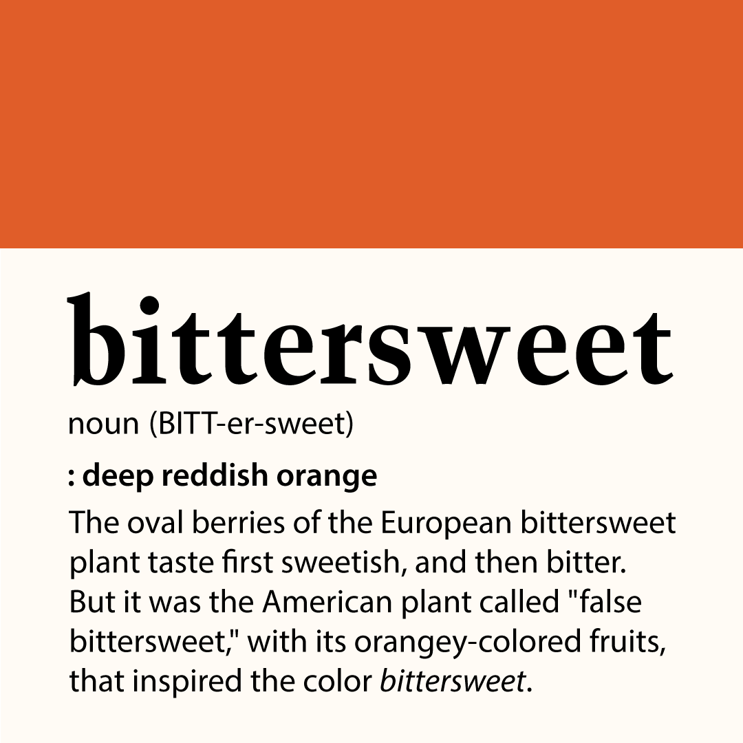 What Color Is Bittersweet