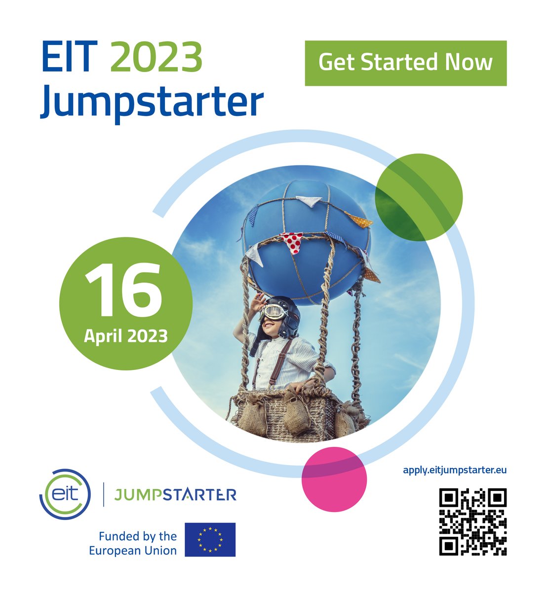 🚀#EITJUMPSTARTER 2023 – RECRUITMENT IS OPEN 🚀

Do you have an innovative business idea in agriculture, food processing and distribution, healthcare, energy, raw materials, urban mobility or the manufacturing sector and want to learn basic entrepreneurial skills?

@EITeu