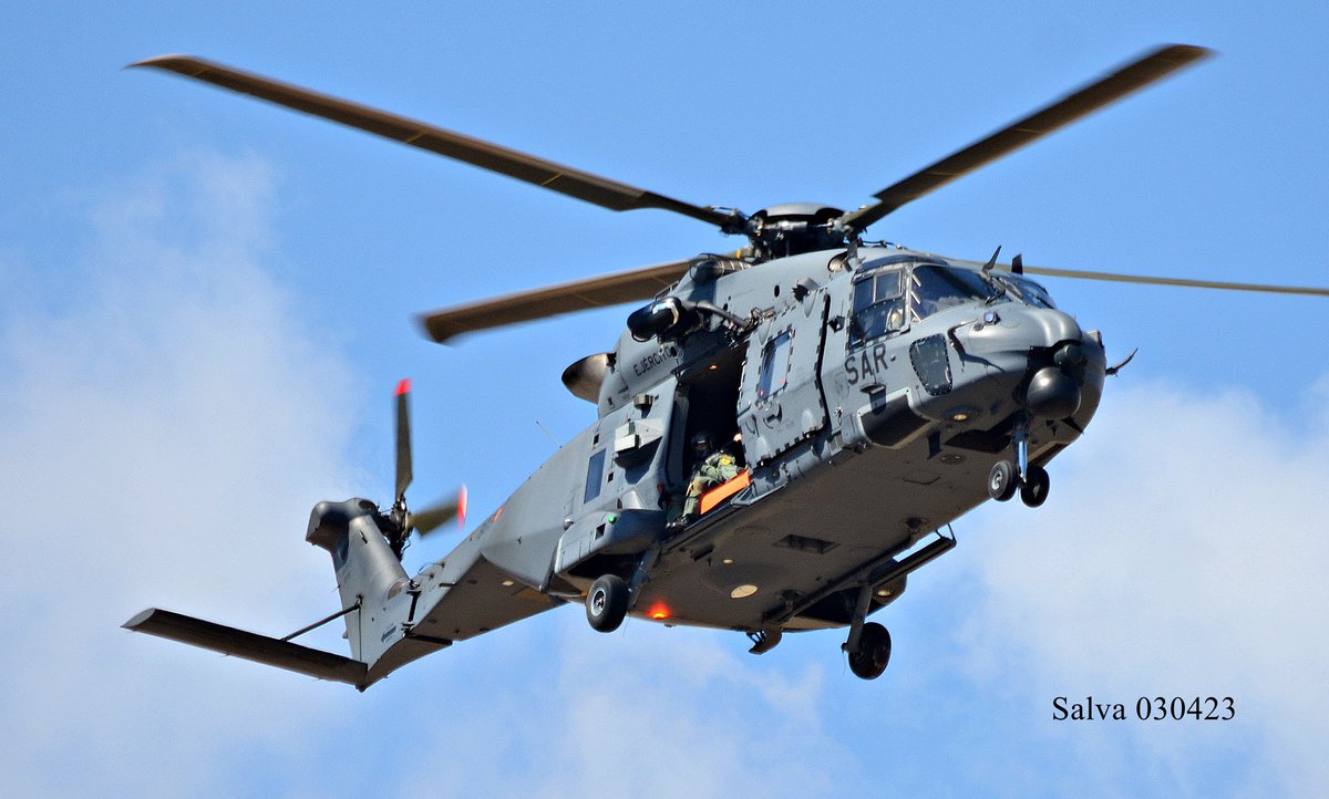 Hoy,  este "Barbo" (#NH90Lobo) del <a href="/Ala48_ea/">Ala 48</a>,  ha visitado la #AcademiaGeneraldelAire #BASanJavier, ha realizado unos ejercicios por la zona y vuelta a la #BACuatroVientos.<a href="/EjercitoAire/">Ejército del Aire y del Espacio</a>. <a href="/SpottersMurcia/">Aero-Spotters Murcia</a>