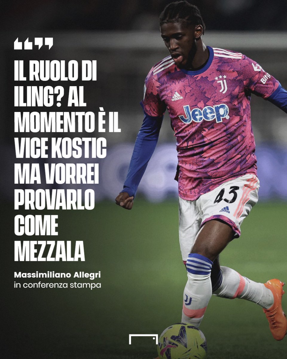GoalItalia's tweet photo. Allegri studia un nuovo ruolo per Iling-Junior: "Vorrei provarlo come mezzala" ๐ https://t.co/0Jy18FioAy
