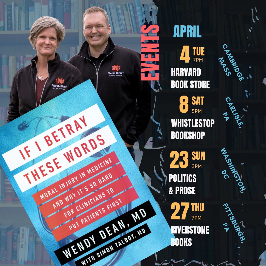WDeanMD's tweet photo. Tomorrow, If I Betray These Words, is out in the world. 

I can’t wait to see what it does out there but today I’ll savor the process of deep exploration &amp; curiosity with @simontalbotmd and @SteerforthPress.

Now, to @HarvardBooks !

#moralinjury #MedTwitter #MedEd #NurseTwitter https://t.co/w2iofF4EPf