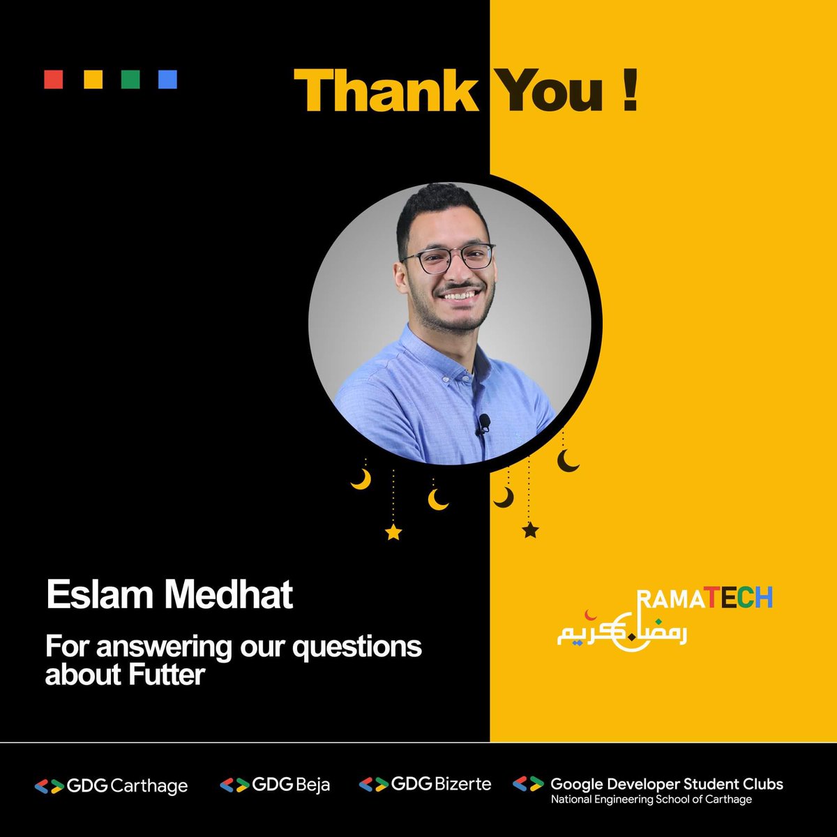 GDGBeja's tweet photo. โจBig thanks to @madahetooo for sharing his expertise on Flutter during our online session! Your insight and knowledge have truly inspired us. ๐คฉ
#RAMATECH to continue learning and growing in the world of mobile development! ๐ฑ๐
@gdgcarthage @GDGBizerte @googledevgroups #GDE https://t.co/2J6CEeQBcn