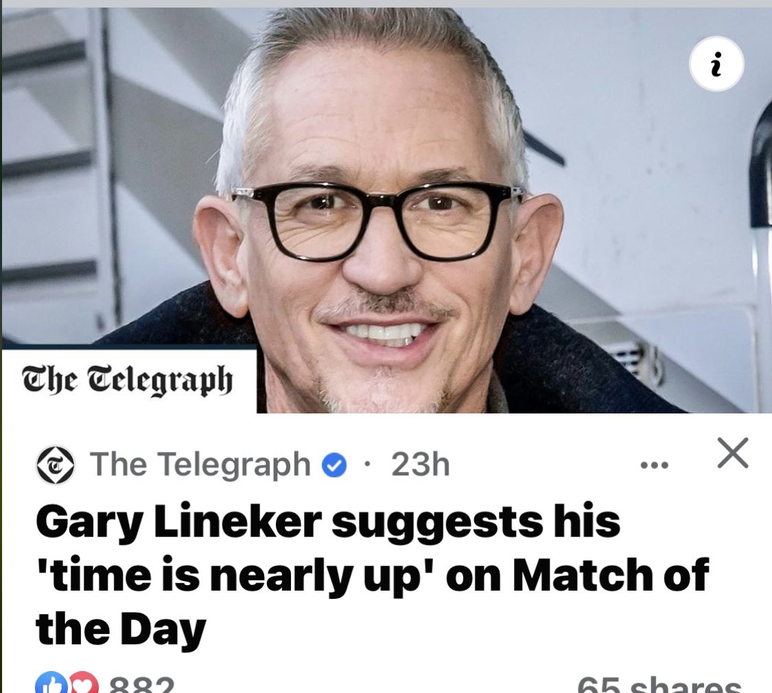 Trev_Forrester's tweet photo. Ooohh dear there will be wailing heard across this country. He must have another job if true. #garylinaker https://t.co/AMO93UkbXP