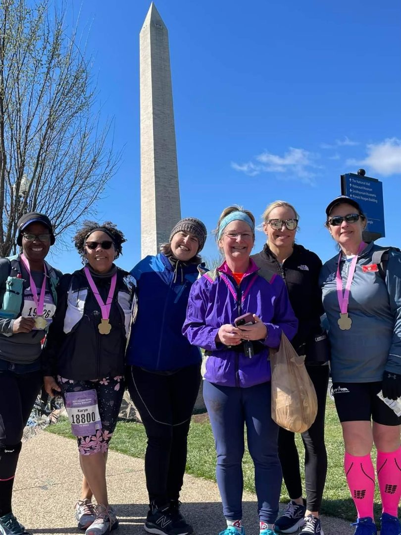 Yesterday was a great day for a run! Dr. Valega joined some of her running friends from Montgomery County Road Runners Club (MCRRC) for the Cherry Blossom 10 mile!