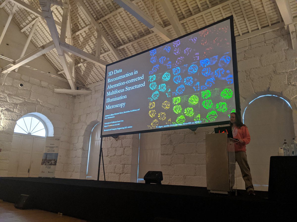 M.S. student Antone Bajor giving his first talk at #FOM2023