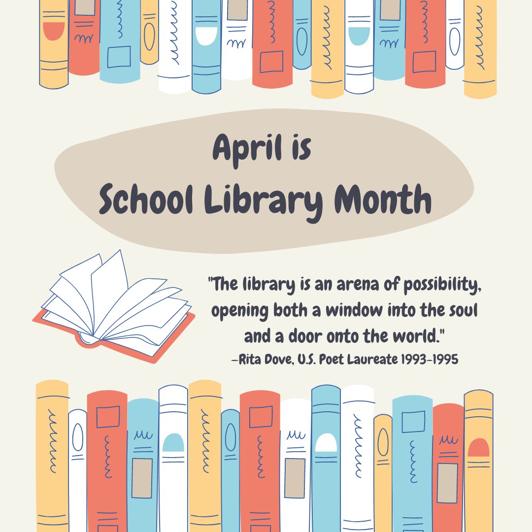 PennCharterLibs's tweet photo. Looking forward to celebrating National Poetry Month and School Library Month in Gummere with book clubs, discussion, and learning! #schoollibraries #readers https://t.co/xP0OthQmho