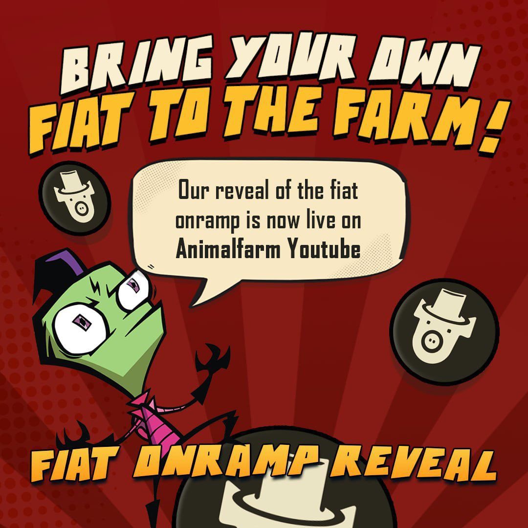 RomuloNevesOf's tweet photo. 🐷Bring your own FIAT to the farm🐷 

@animalfarmdefi  just revealed their fiat ON-ramp on their YouTube livestream! 🚀

➡️https://t.co/Fc4enaUF9E

#animalfarmdefi #piggyplinko $AFD $AFP $arb $doge https://t.co/Fo07cqQ6zs