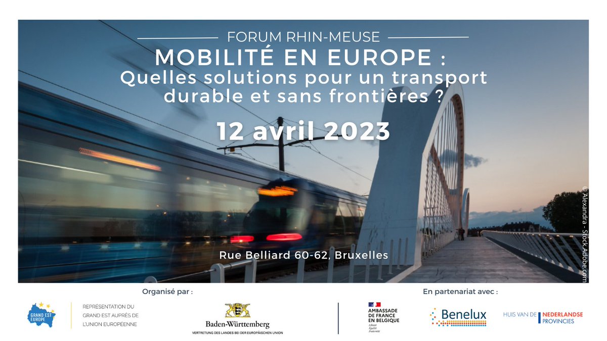 GrandEstEurope's tweet photo. 🔜 Plus qu'une semaine avant le #ForumRhinMeuse, deuxième édition autour de la #mobilité en #europe ! 🙌
👉 Programme complet et inscription : https://t.co/OThr9K54O4
#frm23 #rmf23 https://t.co/kQ5SKGhybC
