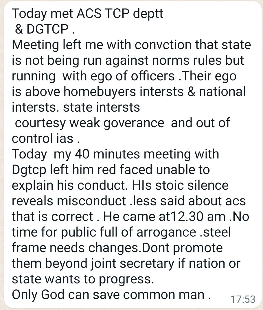 darkiseternal's tweet photo. @DrAkhilMahajan1 @PMOIndia @HMOIndia @cmohry 
Following up and fighting with the lethargic, corrupt, egoistic and careless government machinery isn't a joke. Dr saab is leading the fight all alone to get his home for whicj he &amp; thousands more have paid lakhs of hard earned money https://t.co/cuWHdTnNhC