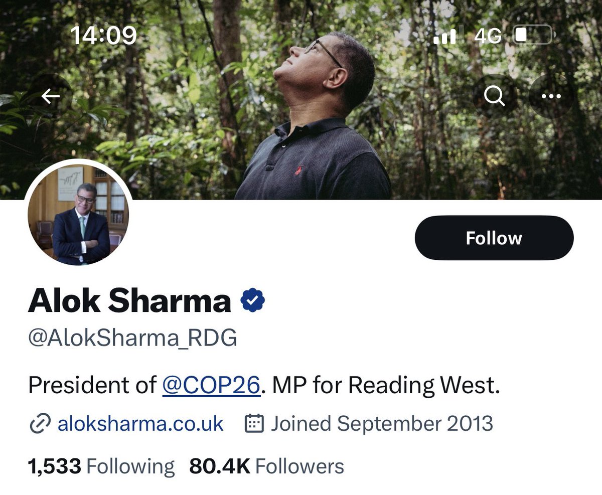 Carol Vorderman (@carolvorders) on Twitter photo In the interests of transparency <a href="/AlokSharma_RDG/">Rt Hon Lord Alok Sharma</a>, I, and many others, would like to know why you (together with a VERY large number of your fellow Tory MPs) don't put the Conservative Party in your profile?
Other political parties display their allegiance.
Could you explain? In the interests of transparency <a href="/AlokSharma_RDG/">Rt Hon Lord Alok Sharma</a>, I, and many others, would like to know why you (together with a VERY large number of your fellow Tory MPs) don't put the Conservative Party in your profile?
Other political parties display their allegiance.
Could you explain?