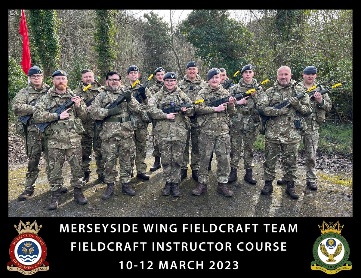 Well done to Cdt Kelly for completing his Fieldcraft Instructor Course! 😁🙌

Thanks to the Wing Fieldcraft Team (@MSWFTT) for the opportunity! 

@MerseysideWing @aircadets @comdtac

#WhatWeDo #NoOrdinaryHobby #NextGenRAF #JoinUs