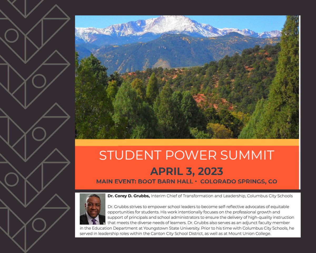 Looking forward to serving on a panel of colleagues to deepen our understanding of Student Agency and Student Self-determined Learning. 
#FreetoLearn
#ColsCitySchools