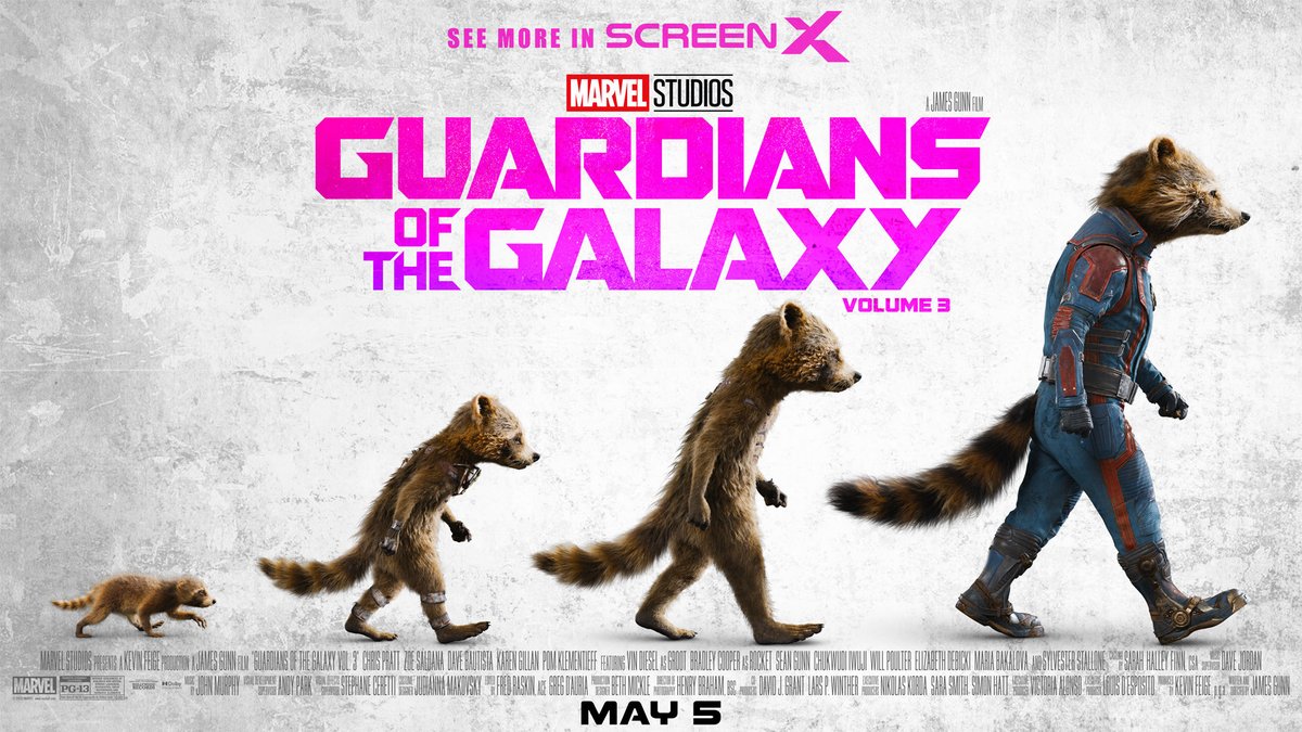 I thought I was mentally prepared for Gotgvol.3. But after seeing these new posters I confirm that no, I'm going to cry a lot with this movie 😭😭😭😭
#RocketRaccoon 
#GotGVol3