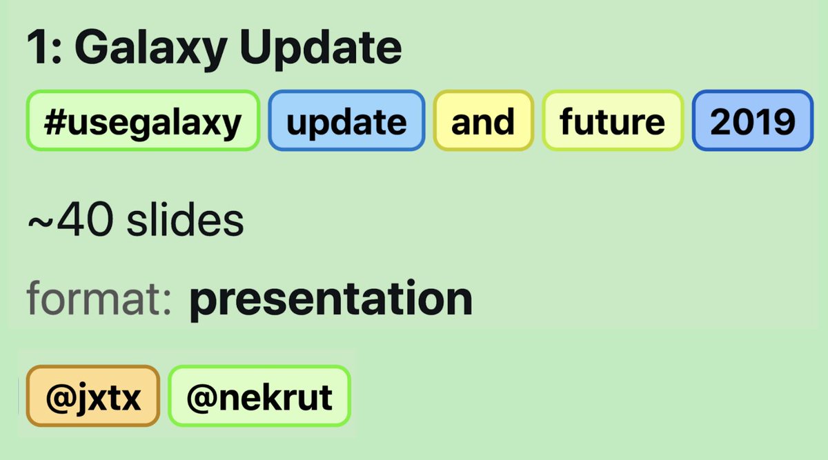 Anton Nekrutenko 🇺🇦 (@nekrut) on Twitter photo Three years ago we lost James <a href="/jxtx/">James Taylor</a> This is a slide from GCC2019, which he made by messing with JS console. It is hard to imagine a better title slide for Galaxy update… Three years ago we lost James <a href="/jxtx/">James Taylor</a> This is a slide from GCC2019, which he made by messing with JS console. It is hard to imagine a better title slide for Galaxy update…