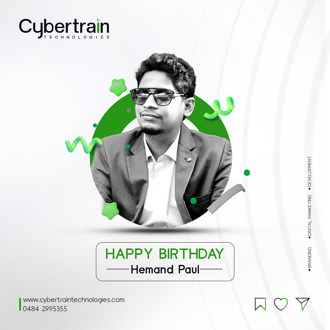 Cybertraintech's tweet photo. We wish our Cyberstar, Hemand, a very ๐ฏ๐๐๐๐ ๐๐๐๐๐๐
๐๐! He has been an integral part of our success as a digital marketing specialist, and we are grateful for their hard work and devotion. More power to you, man.
#birthday #happybirthday #love #cakes #cybertrain https://t.co/V1SFLhfbhq