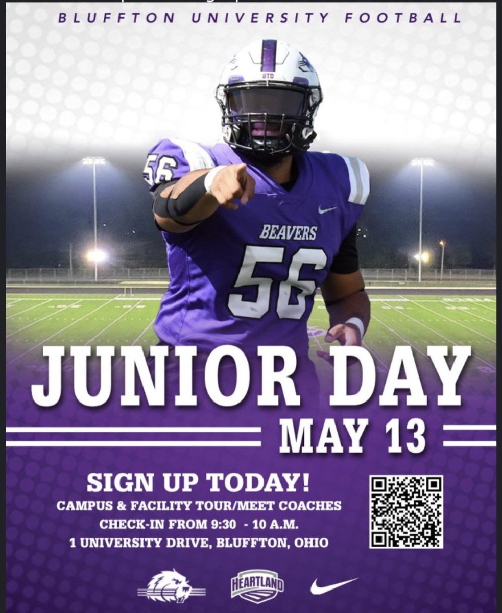 Thank you Coach Parker
@CoachParkerBU 
For the invite to the Bluffton u. Junior day!