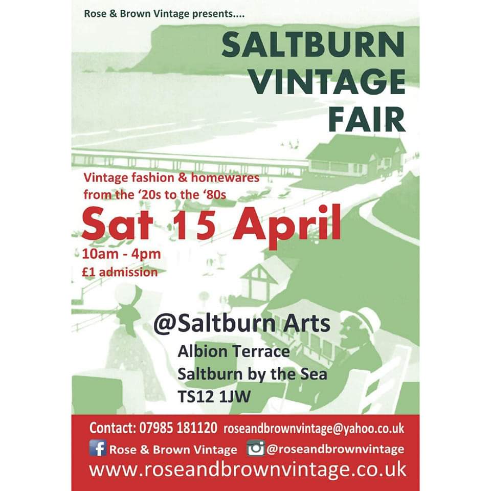 Brand new event to Saltburn-by-the-Sea as hosted by @RoseandBrown coming up very soon!

#SaltburnVintageFair #Saltburn #SaltburnByTheSea #LoveSaltburn #SaltburnLife #SaltburnBySea #VintageLife #LoveVintage #ShopVintage