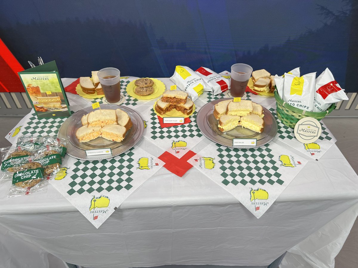 Masters Week is The Best!! We are featuring the meal package from Augusta on Fox Carolina at 9:45. Doesn’t get any better than this week!