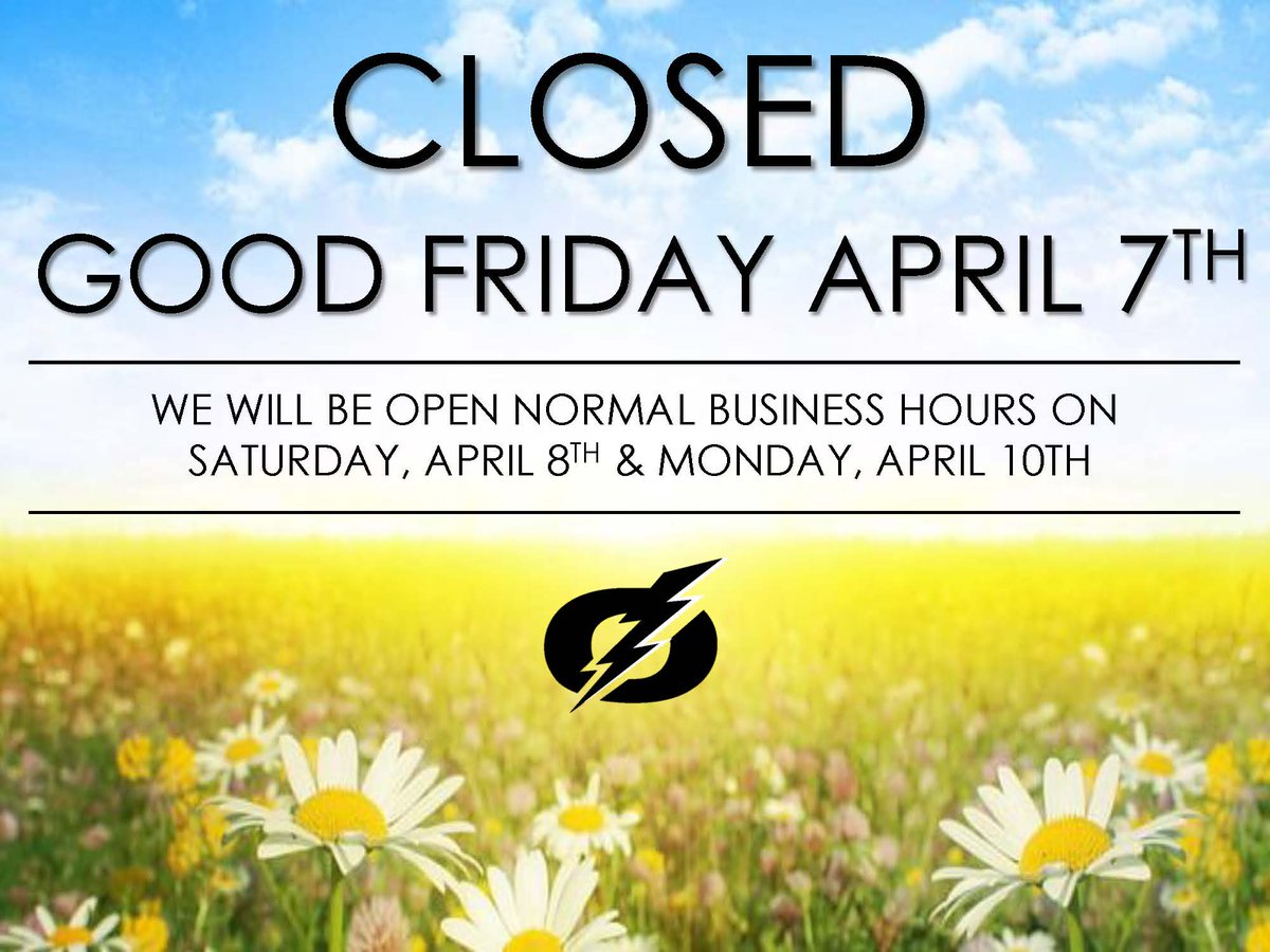 Please note, we will be closed on Friday April 7th. Please plan you orders accordingly! #Closed #GoodFriday #Easter #Electrical #Lighting #Construction #wholesale #Distribution #GTA #Woodbridge #Vaughan #Scarborough #Toronto #KWC #ONeil #ONeilElectric