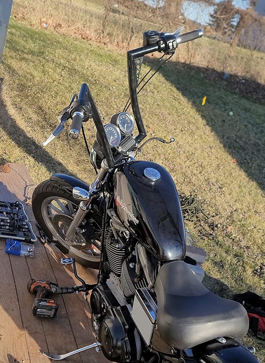 Mofunparts's tweet image. Whats your favorite style for Handlebar? I like Ape Hanger Bar the most....😍
🔥End Rise: 10,12,14 inch Clamp Diameter: 1 inch
🛒bit.ly/3MbFj2H
.
.
.
.
.
#Mofun #sportster #harleydavidson #harley #motorcycle #chopper #softail #dyna #bobber #harleylife #custom #hd