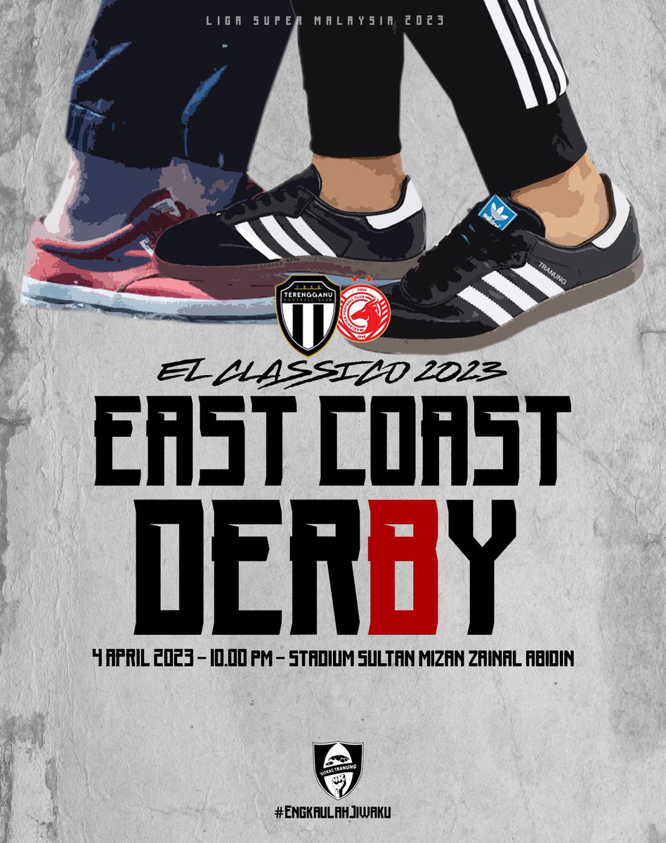 UltrasTranung's tweet photo. Derby paling lama! Kita perangat lepah terawih malam esok! Wajib gegor! Wajib menang! 🏴🏳️

Sambor Tiket 👉🏻 https://t.co/hmL7oHSadf

#ElClassico
#EastCoastDerby
#EngkaulahJiwaku https://t.co/Limg6WsfE1