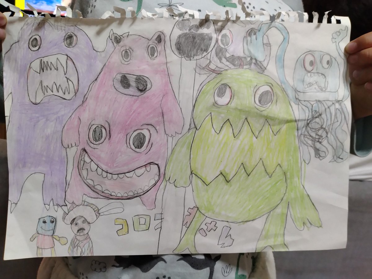 etoile39_mon's tweet photo. 息子、それからもお絵描き欲めちゃ増大中！
腕前もめちゃくちゃ上手くなってます。
コロンボさんのおかげ！ありがとうございます！！(´；ω；｀)
#ガーデンオブバンバン
#コロンボさん 
#6歳 https://t.co/39jbSGZWBt
