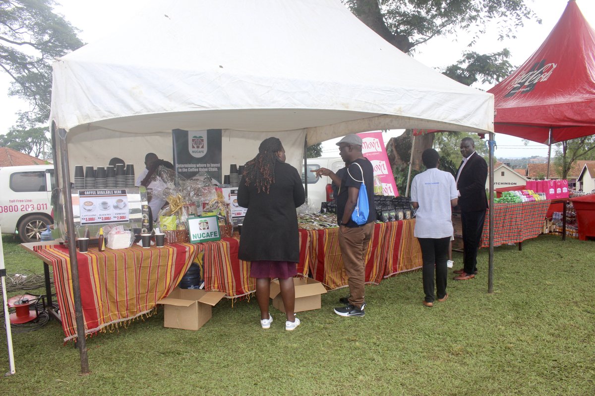 nucafeug's tweet photo. For the support of local coffee consumption, NUCAFE takes part in the Gayaza Performing Arts (GAPA) competitions of 2023 at @gayazahigh. #GAPA2023 #Coffee #nucafe https://t.co/DaqDyFw5pb