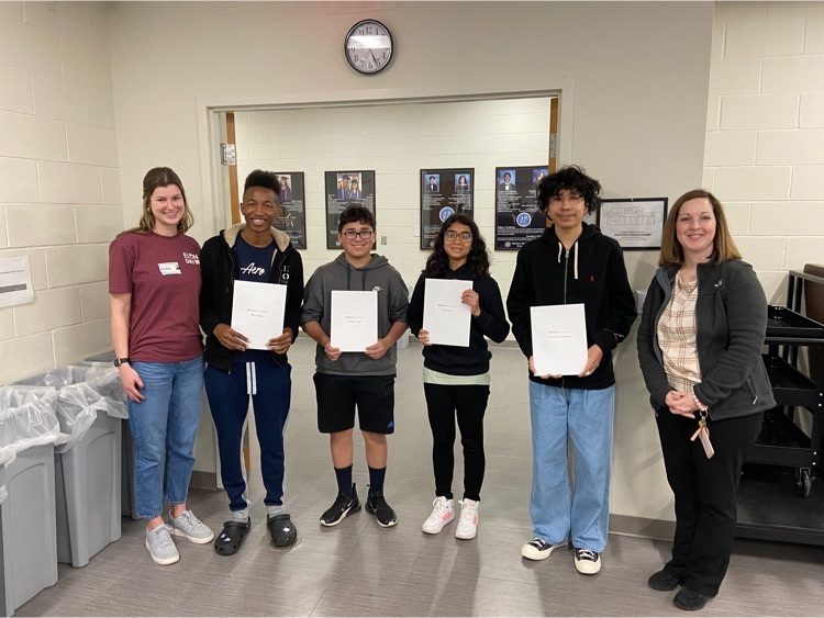 ABECatACC's tweet photo. Exciting start to a Monday!  Congratulations to our 4 newest members of the Sigma Class of Elon Academy! 🎉 🎉🎉 @ElonAcademy https://t.co/FJaEc5AeGr
