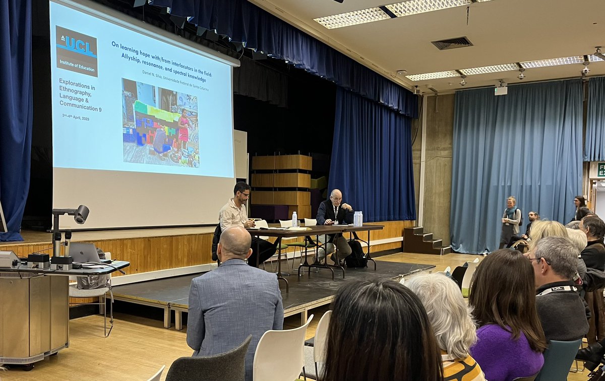 Ben Rampton introduces our first keynote #EELC9 <a href="/dnsfortal/">Daniel Silva 🥝</a> - #LE collective fieldwork in Brazilian favelas