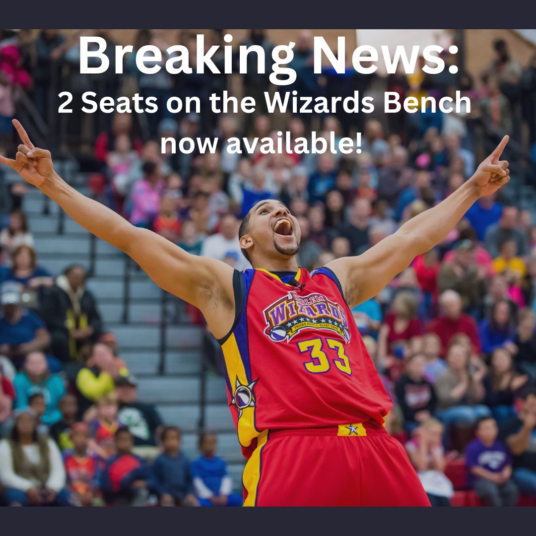 These will be gone quick! 2 hot tickets available for seats on the Wizards bench at tomorrow nights game. This event is sold out! Visit pretix.eu/harlemwizards/…