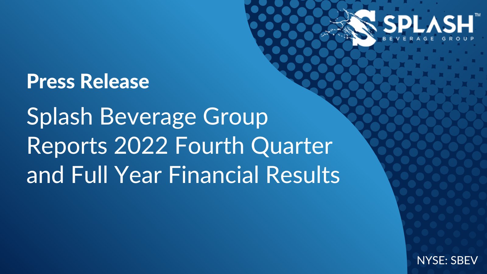 Splash Beverage Group (SplashBev) / Twitter