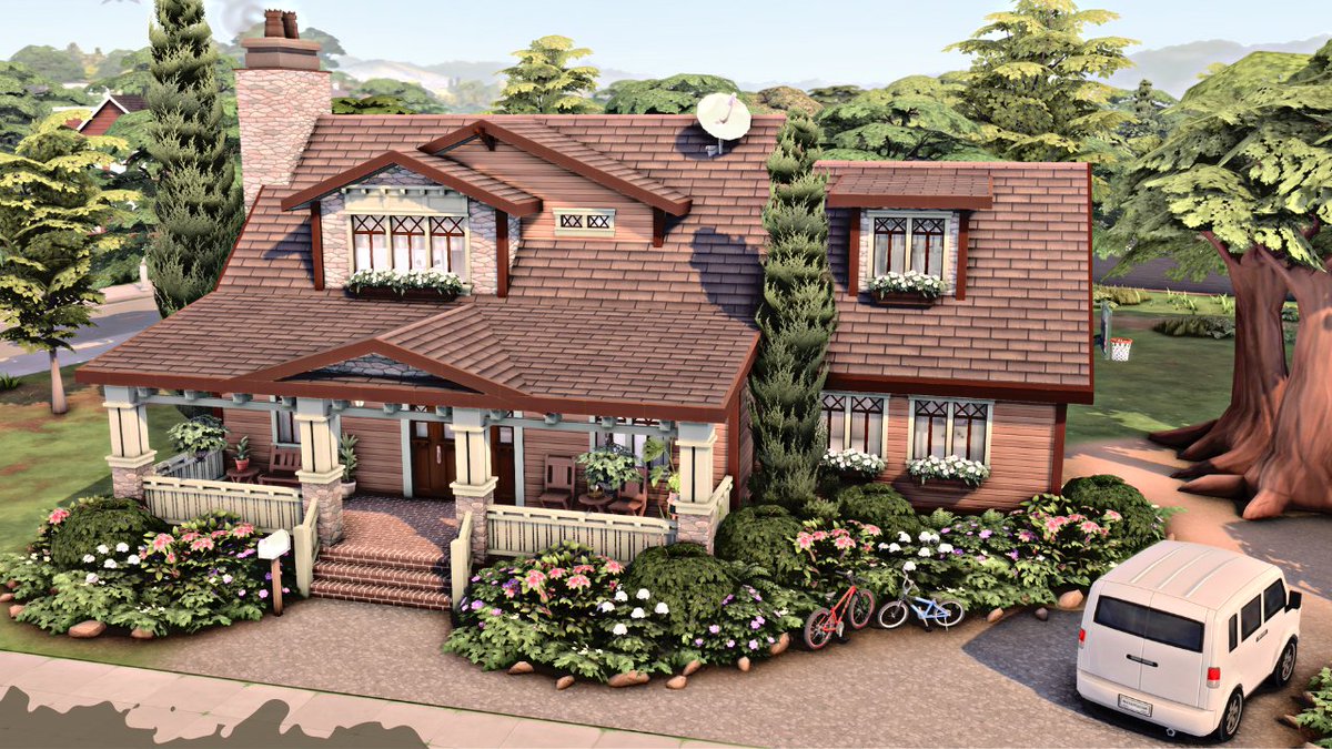 CRAFTSMAN FAMILY HOME 🏡 The Sims 4 Speed Build https://t.co/oYpBStAvZv via  @YouTube #TheSims #TheSims4 #ShowUsYourBuilds, image size:1200x675
